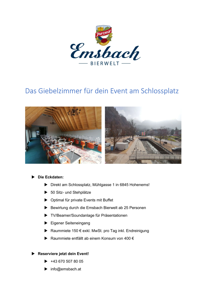 Flyer Giebelzimmer
